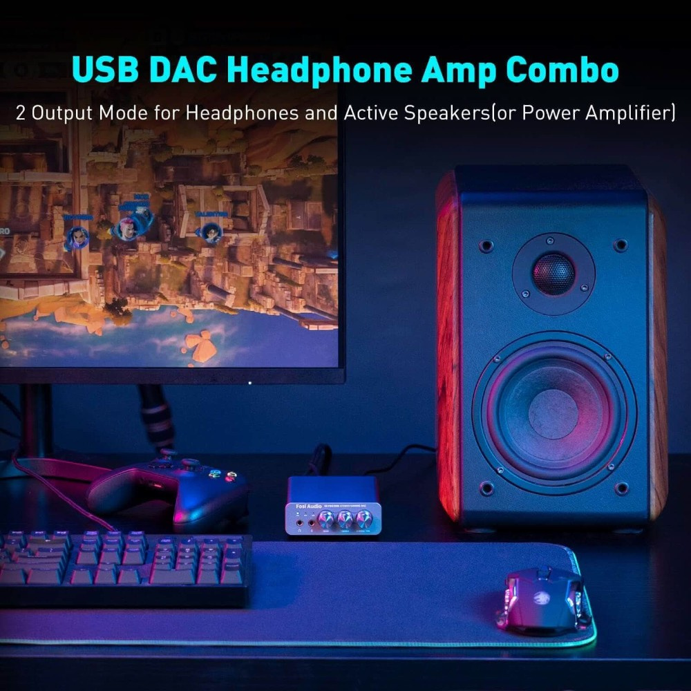 Fosi Audio K5 Pro, wzmacniacz słuchawkowy i DAC