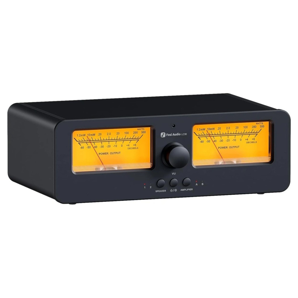 Fosi Audio LC30-B przełącznik wzmacniaczy i głośników, czarny