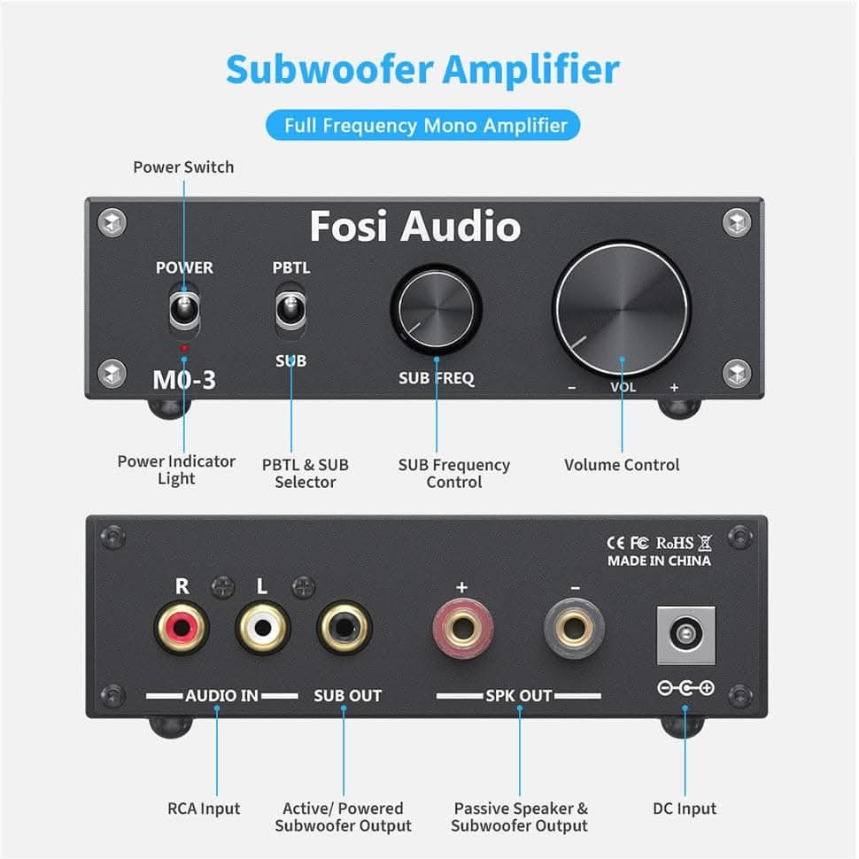 Fosi Audio M03, monoblok końcowy