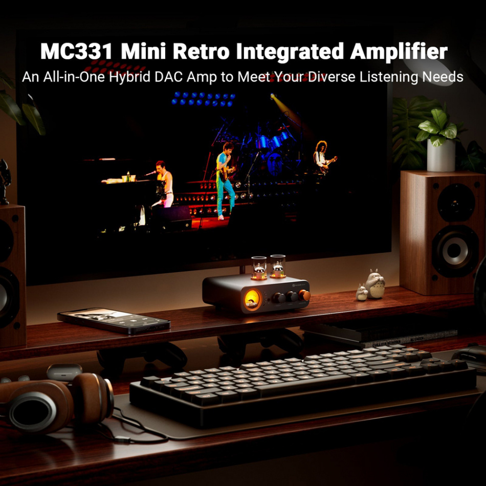 Fosi Audio MC331 wzmacniacz z lampami