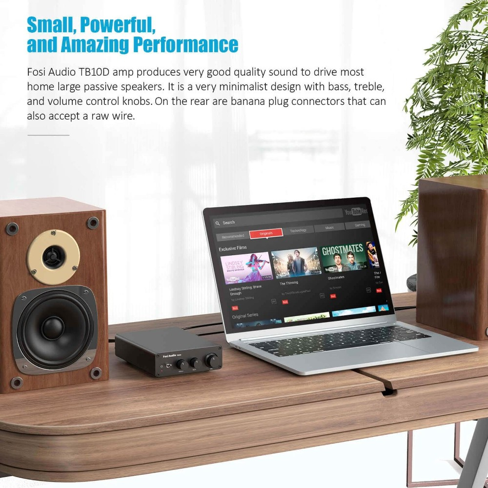 Fosi Audio TB10D, wzmacniacz stereo z zasilaczem 32V