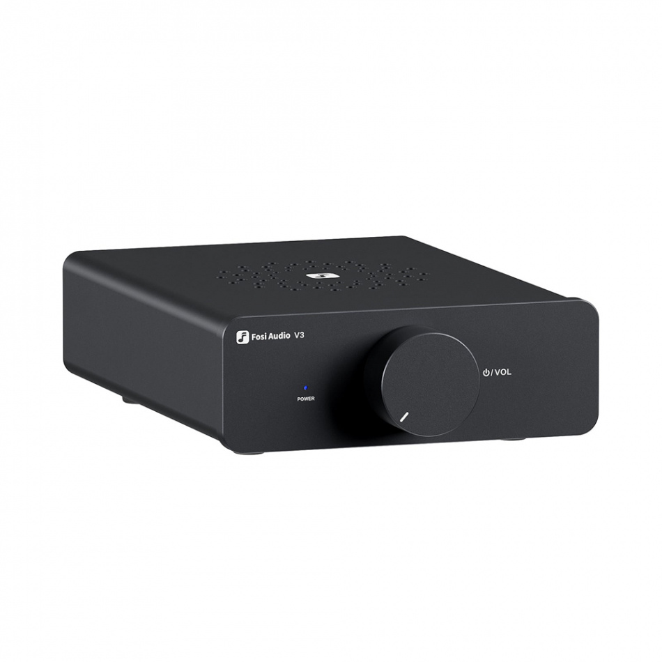 Fosi Audio V3 kompaktowy wzmacniacz, zasilacz 48V