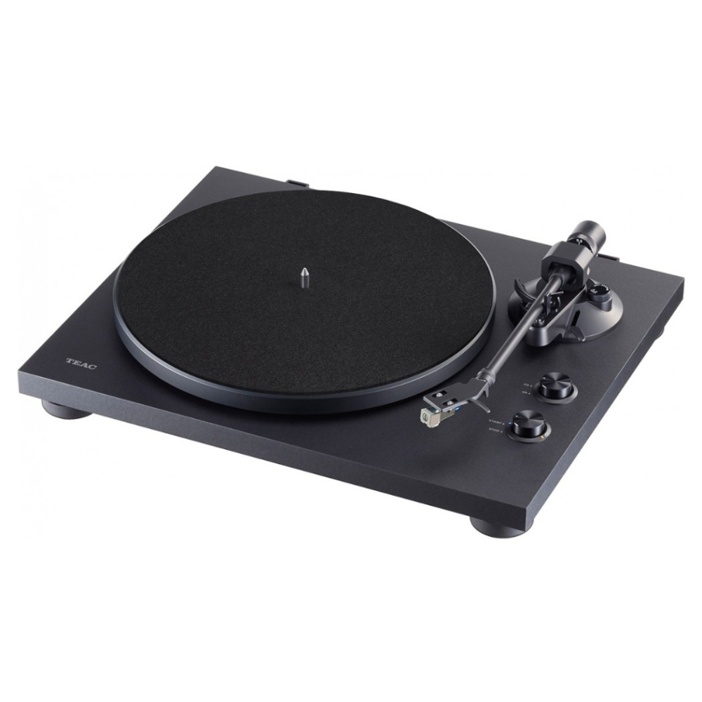 Teac TN-280BT-A3, gramofon z wkładką AT-3600L, z BT i stopniem RIAA, czarny