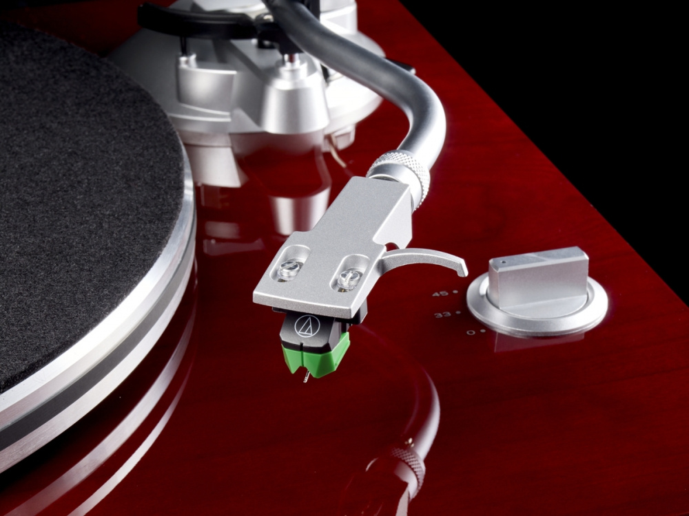 Teac TN-3B gramofon z wyjściem RIAA i USB, wiśniowy
