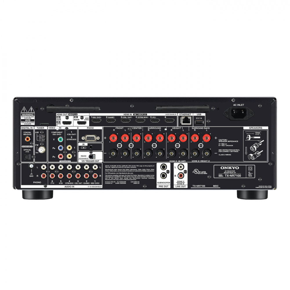 Onkyo TX-NR7100 wzmacniacz kina domowego, czarny