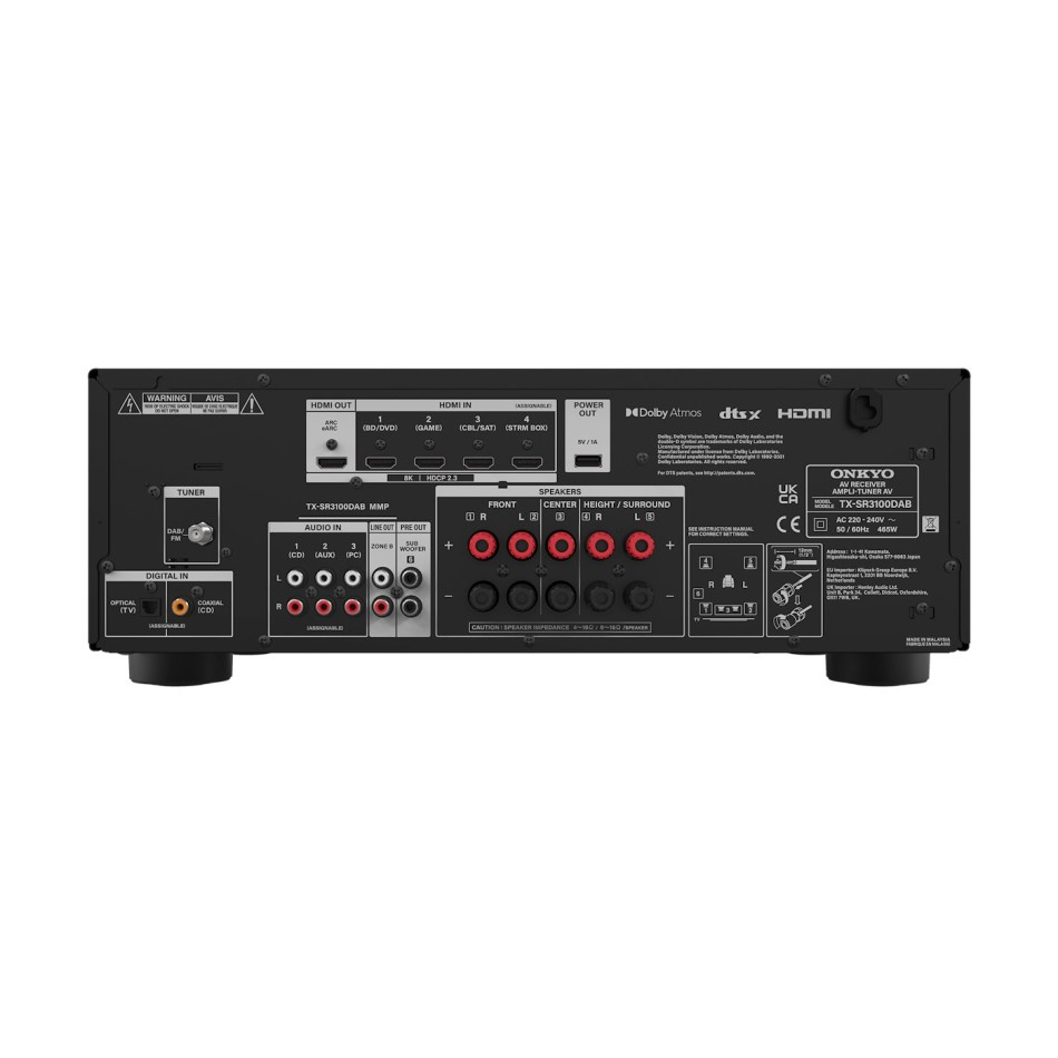 Onkyo TX-SR3100 wzmacniacz kina domowego, czarny