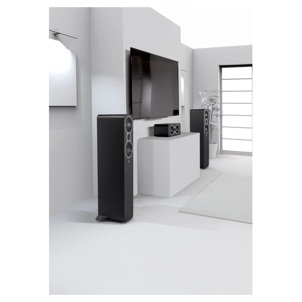 Q Acoustics 3040c kolumny podłogowe, para w kolorze matowej czerni