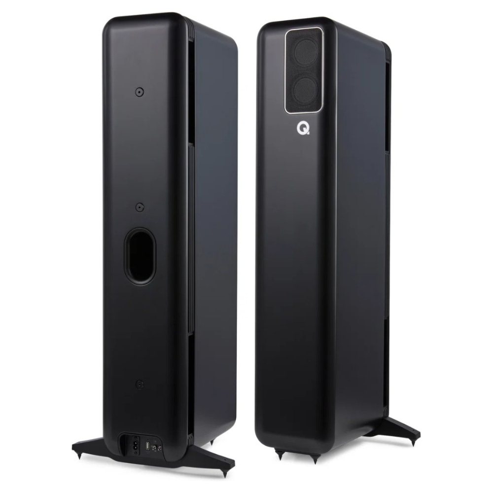 Q Acoustics QActive 400 aktywne kolumny podłogowe, matowa czerń, para