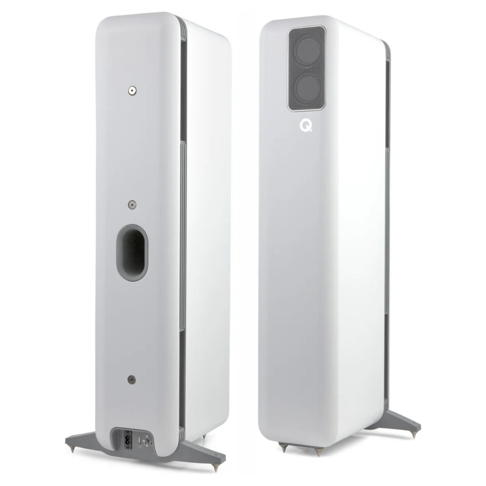 Q Acoustics QActive 400 aktywne kolumny podłogowe, para w kolorze matowej bieli
