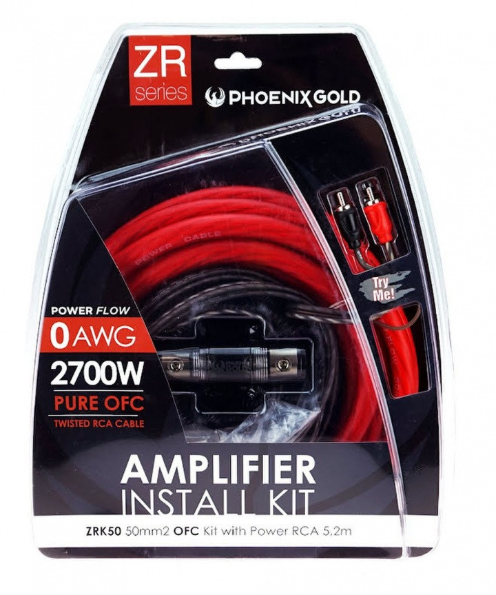 Phoenix Gold ZRK50, 50mm2 100% miedziany zestaw kabli