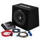 Kicker KickPack KKP212, zestaw basowy z wentylowaną obudową subwoofera 12 cali, wzmacniaczem i okablowaniem Kicker KickPack KKP212, zestaw basowy z wentylowaną obudową subwoofera 12 cali, wzmacniaczem i okablowaniem