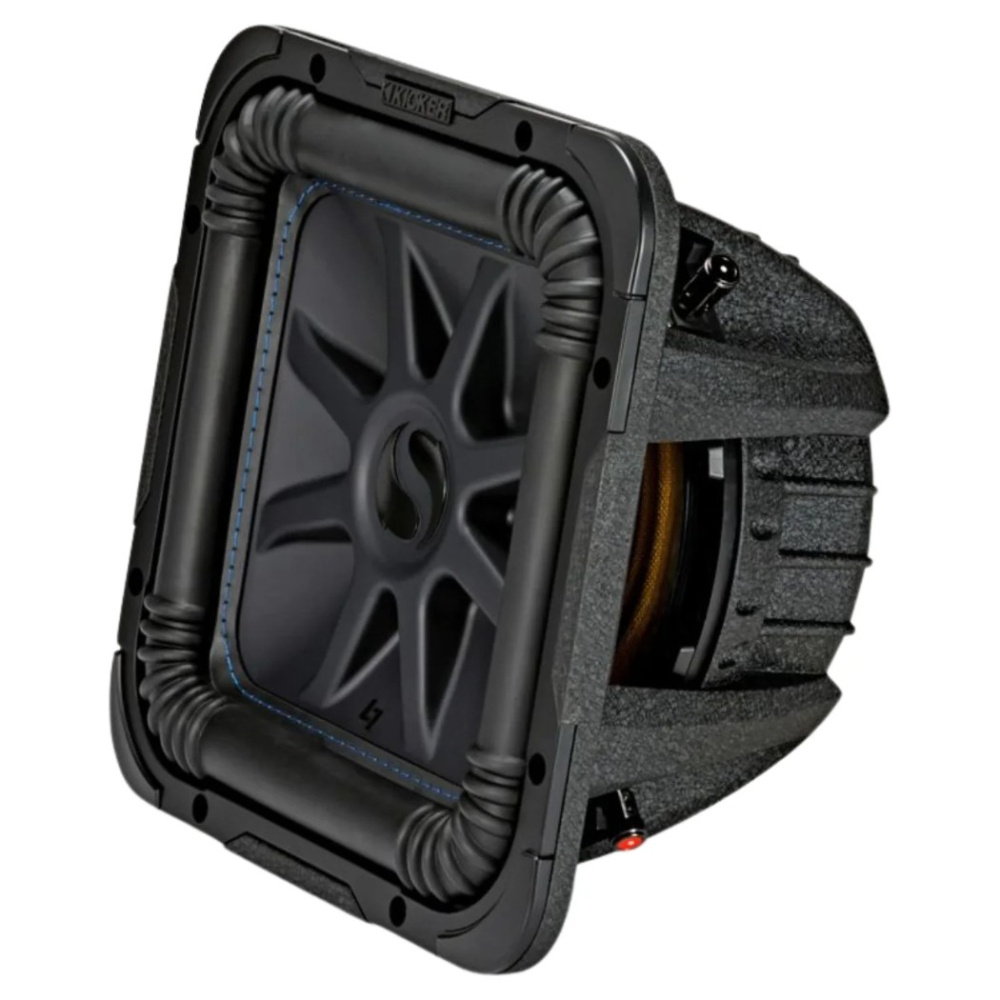 Kicker Solo-Baric L7S102, kwadratowy głośnik niskotonowy 10 cali, 2x2 omy