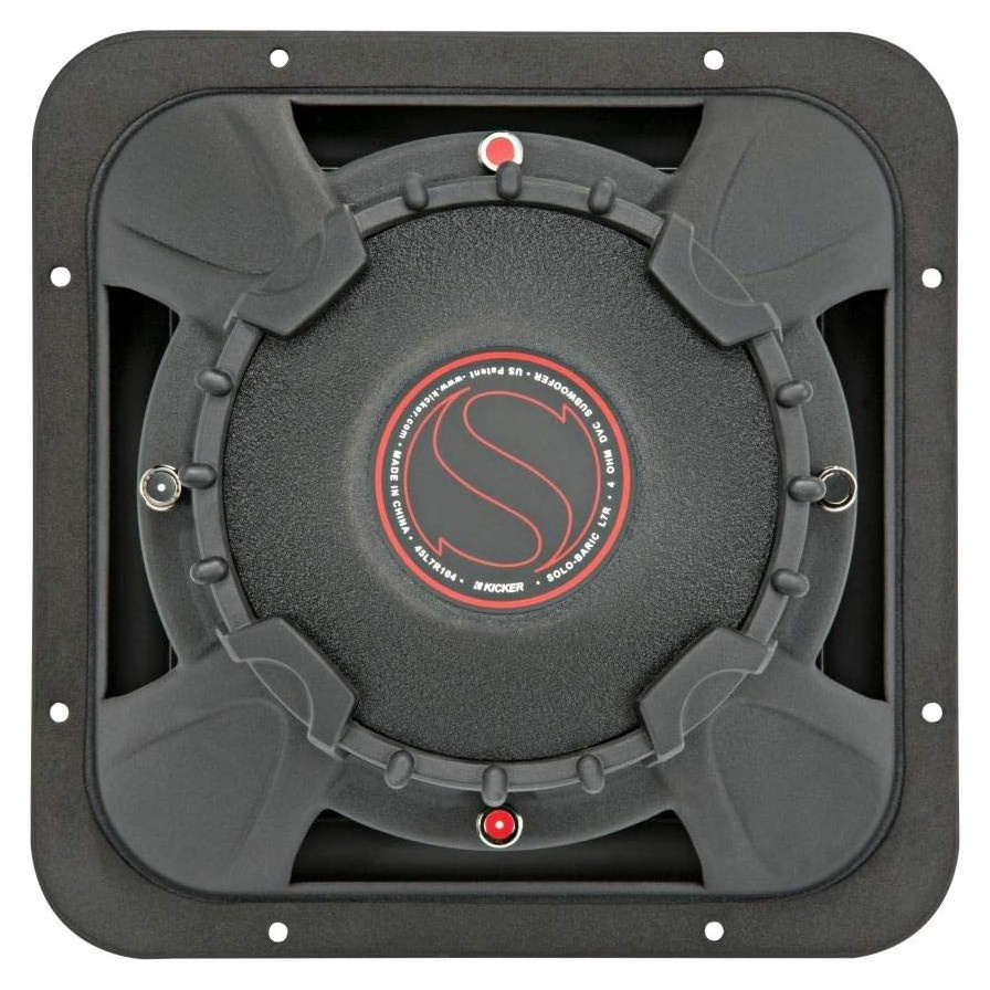 Kicker Solo-Baric L7R102, kwadratowy głośnik basowy 10 cali, 2x2 ohmy