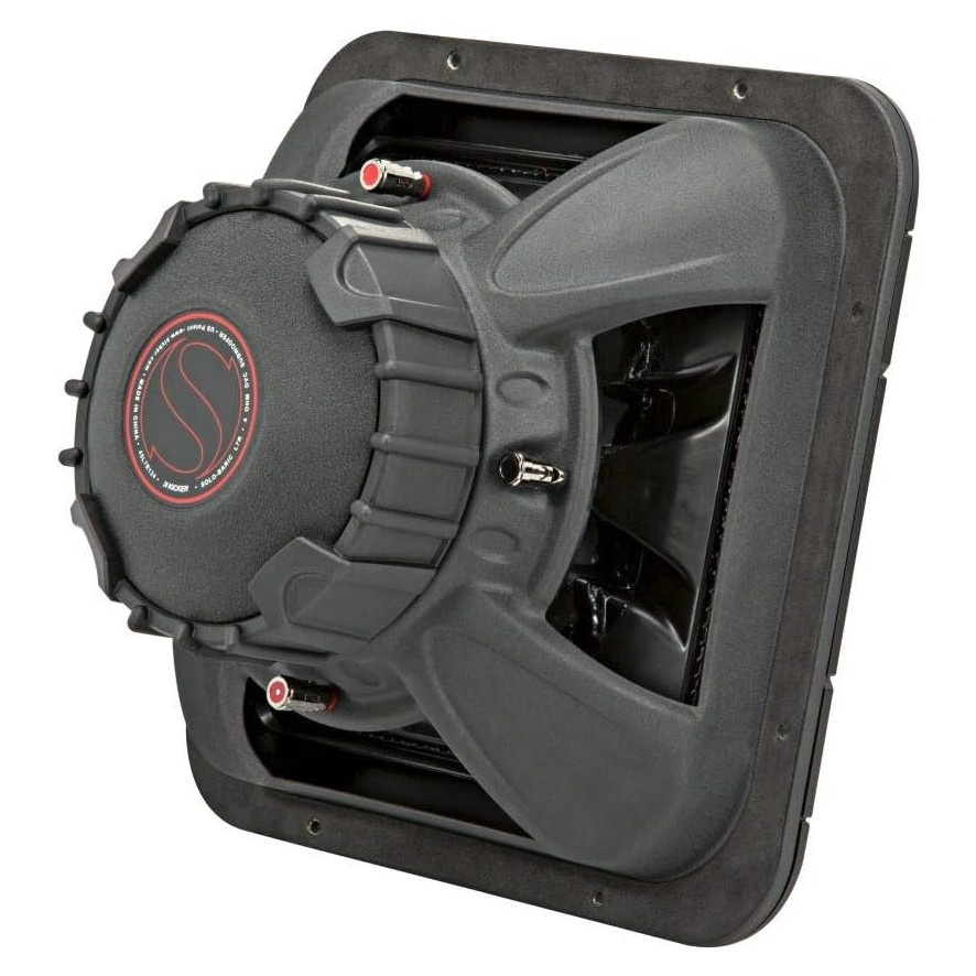 Kicker Solo-Baric L7R122, kwadratowy głośnik niskotonowy 12 cali, 2x2 ohmy