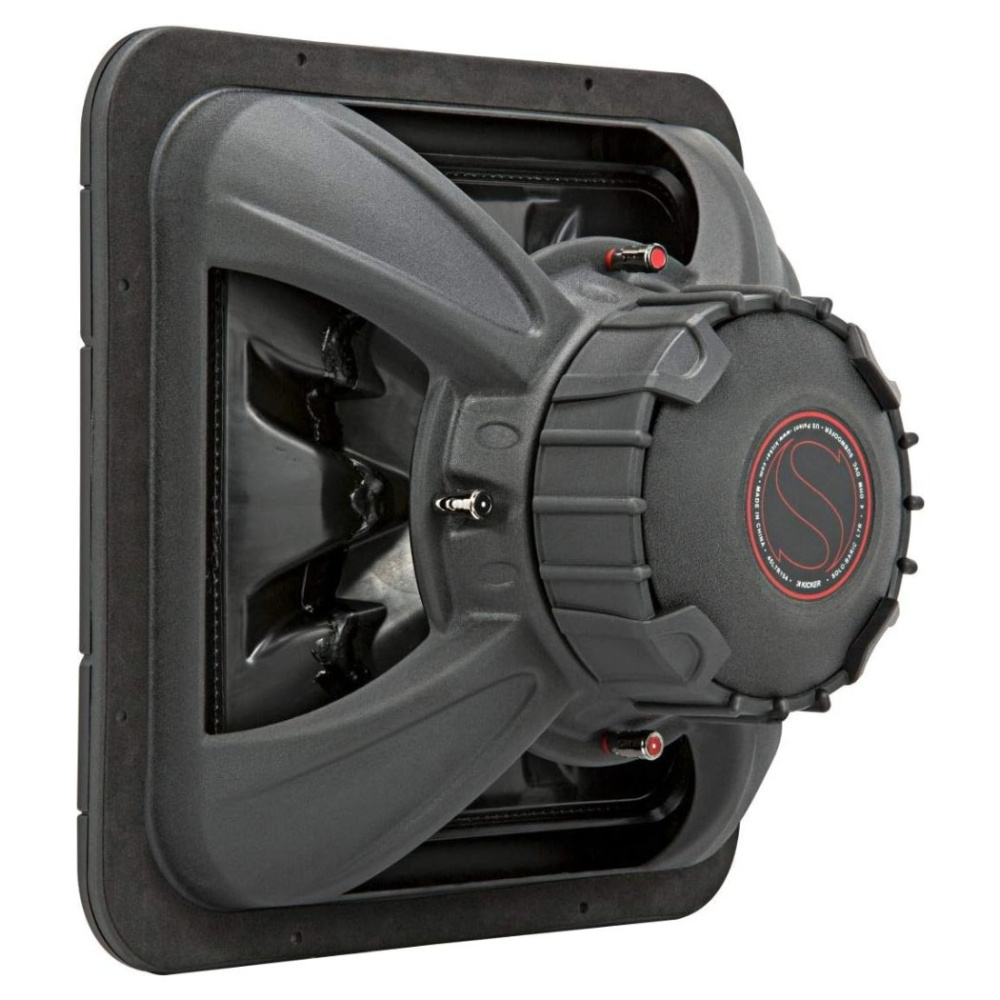 Kicker Solo-Baric L7R152, kwadratowy głośnik niskotonowy 15 cali, 2x2 ohm