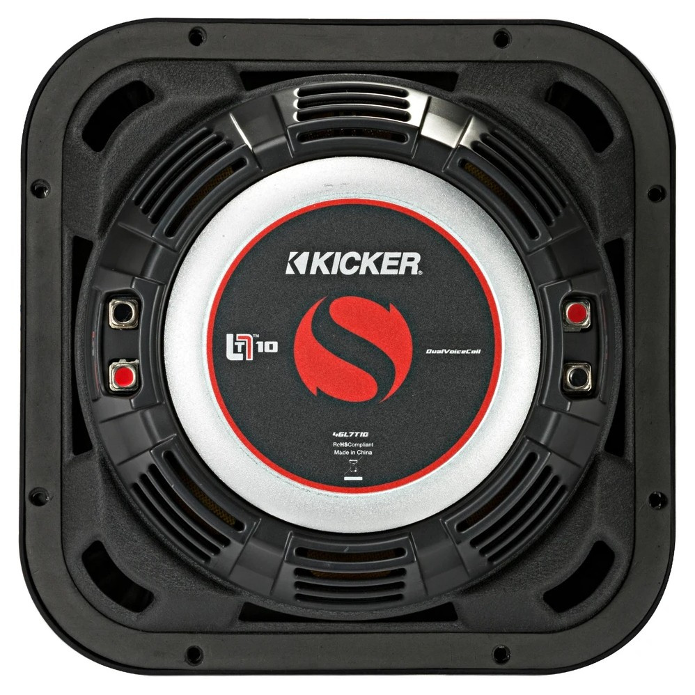 Kicker Solo-Baric L7T102, 10 cali głośnik niskotonowy, 2 x 2 omów
