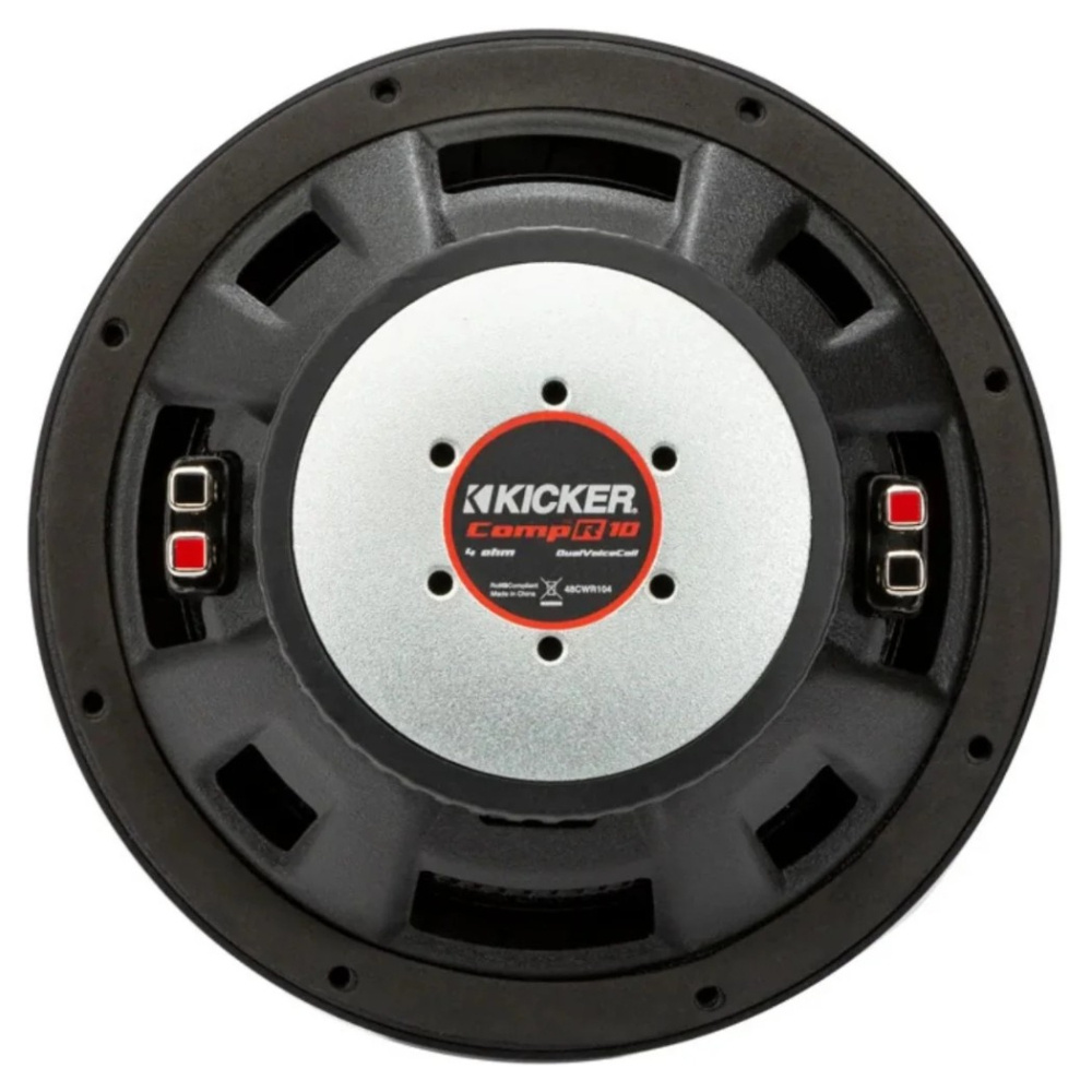 Kicker CompR CWR104, 10 cali głośnik niskotonowy, 2 x 4 omów