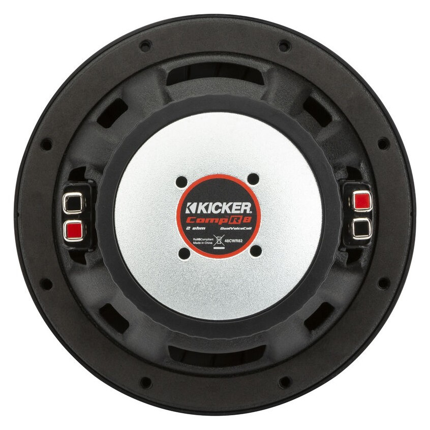 Kicker CompR CWR82, 8 cali głośnik niskotonowy, 2 x 2 omów
