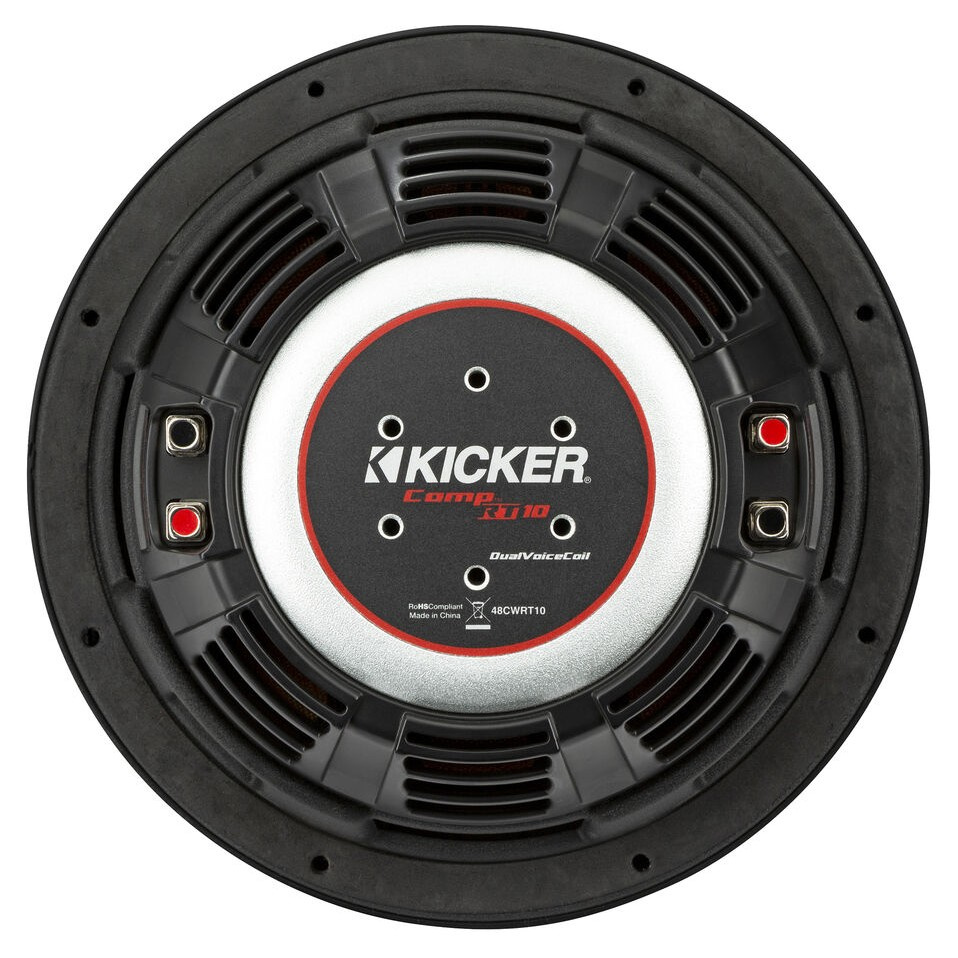 Kicker CompRT CWRT102, 10 cali głośnik niskotonowy, 2 x 2 omów
