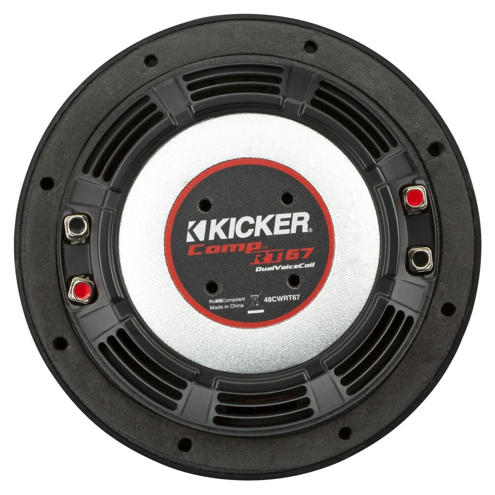 Kicker CompRT CWRT674, 6.75 cali głośnik niskotonowy, 2 x 4 omów
