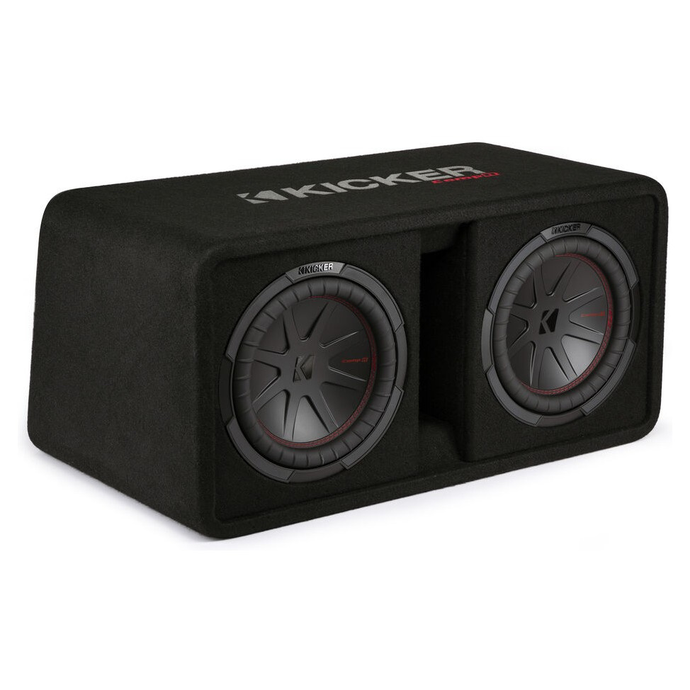 Kicker CompR DCWR102, 2 x 10 cali skrzynia basowa, 2 omów