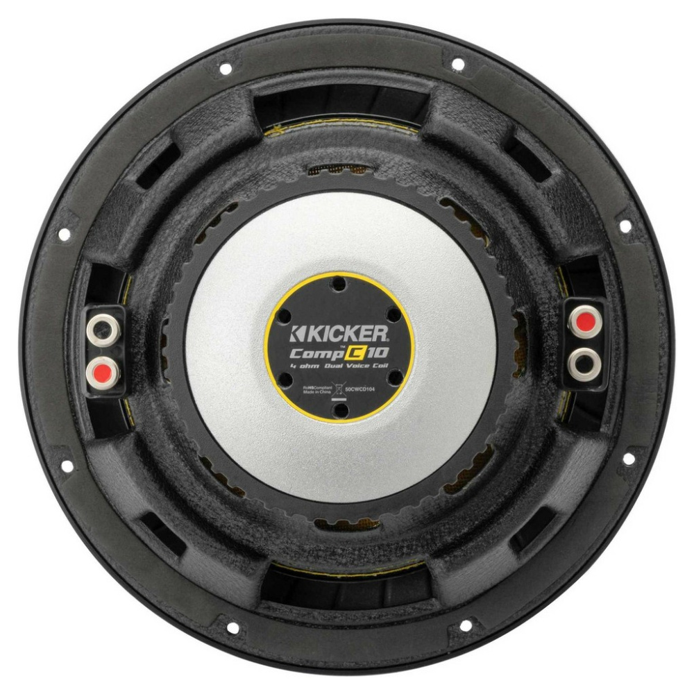 Kicker CompC CWCD104, 10-calowy głośnik niskotonowy, 2x4 ohm