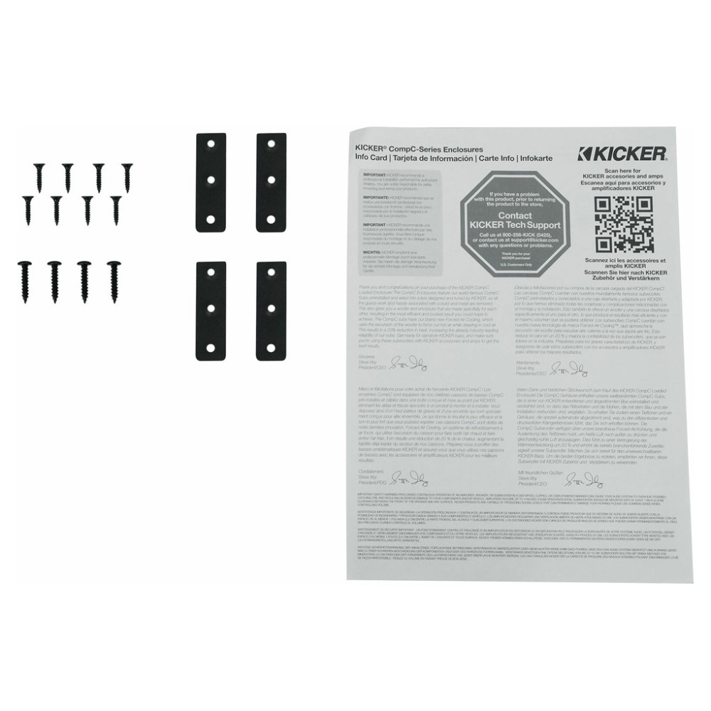 Kicker CompC DCWC122, obudowa bass-reflex na 2x12 cali, 2 ohmy