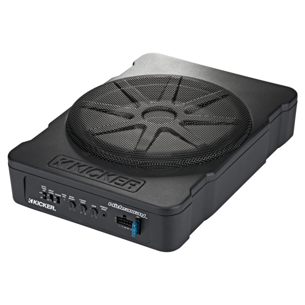 Kicker Hideaway HS10, aktywna skrzynia basowa 10 cali