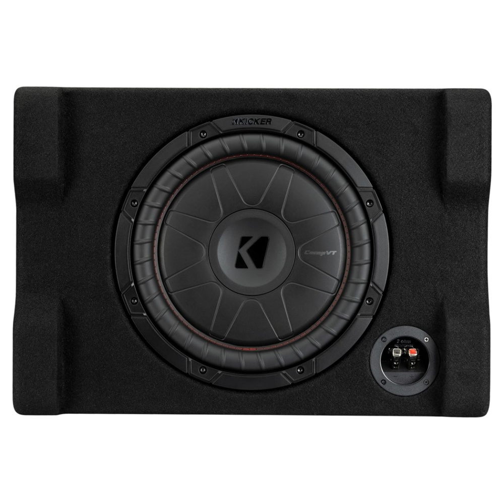 Kicker CompVT CVTDF122, 12-calowa obudowa subwoofera skierowana głośnikiem w dół, 2 ohmy