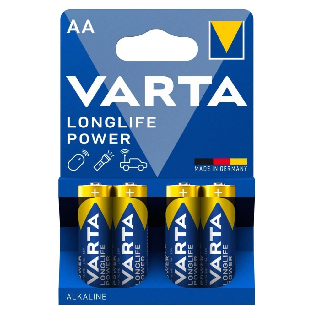 Varta Longlife Power AA, baterie alkaliczne, 4 szt.