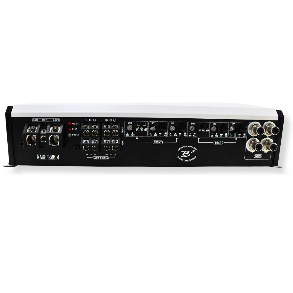 B² Audio RAGE 1200.4, 4-kanałowy wzmacniacz