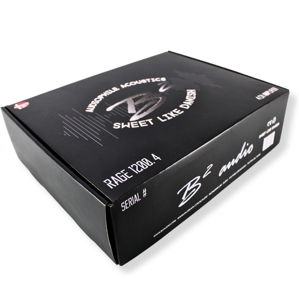 B² Audio RAGE 1200.4, 4-kanałowy wzmacniacz