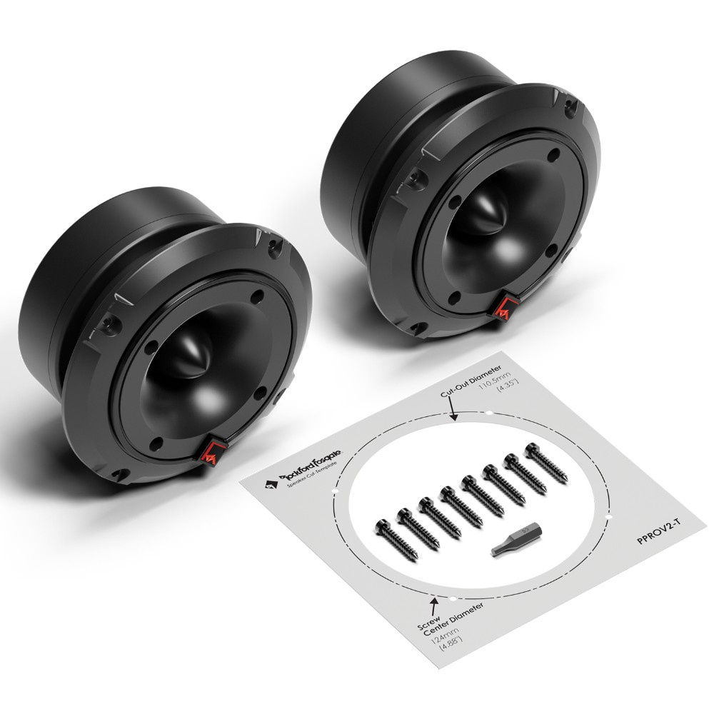 Rockford Fosgate Punch Pro PPROV2-T, 1,5-calowe głośniki wysokotonowe tubowe, para