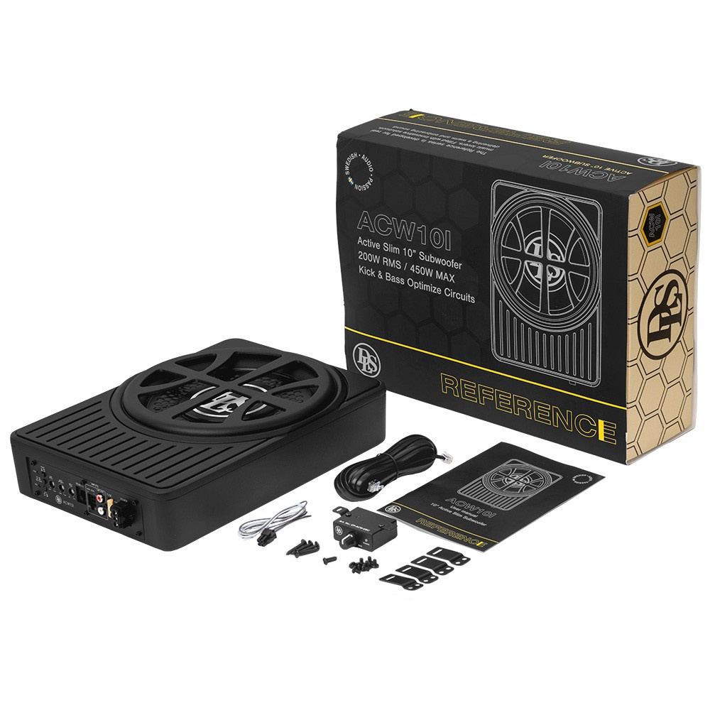 DLS ACW10i, kompaktowy subwoofer pod fotel