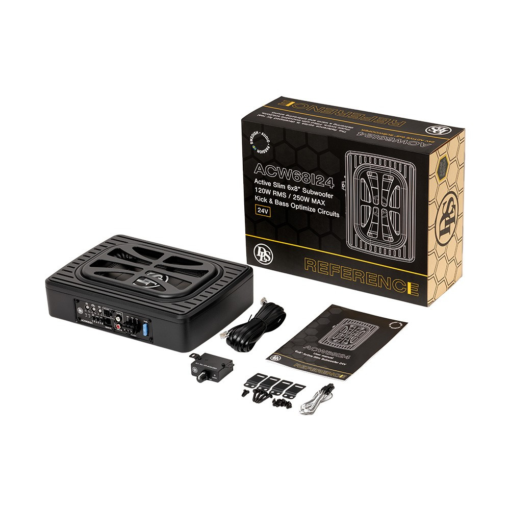 DLS ACW68i24, kompaktowy subwoofer pod siedzenie do 24 V