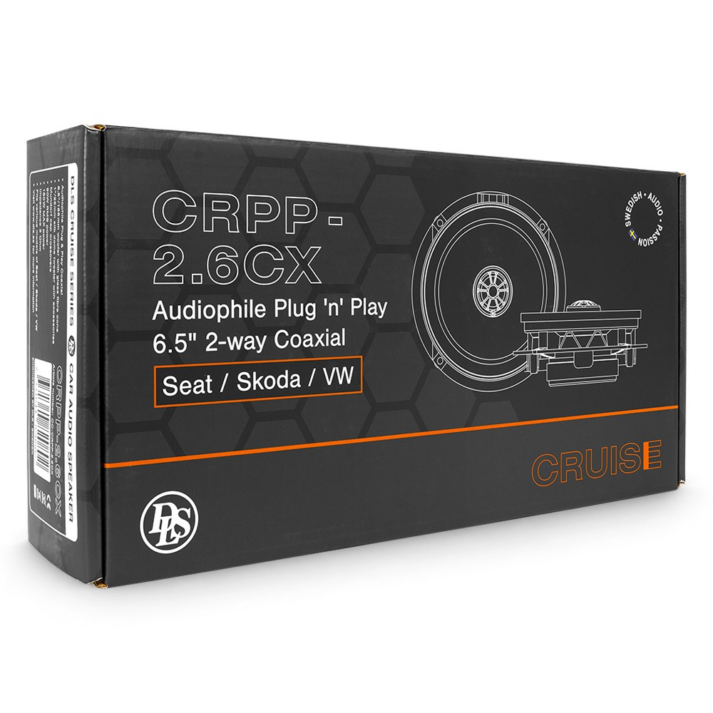 DLS Cruise CRPP-2.6CX, modelowo dopasowany głośnik współosiowy do VW, SEAT i Skoda