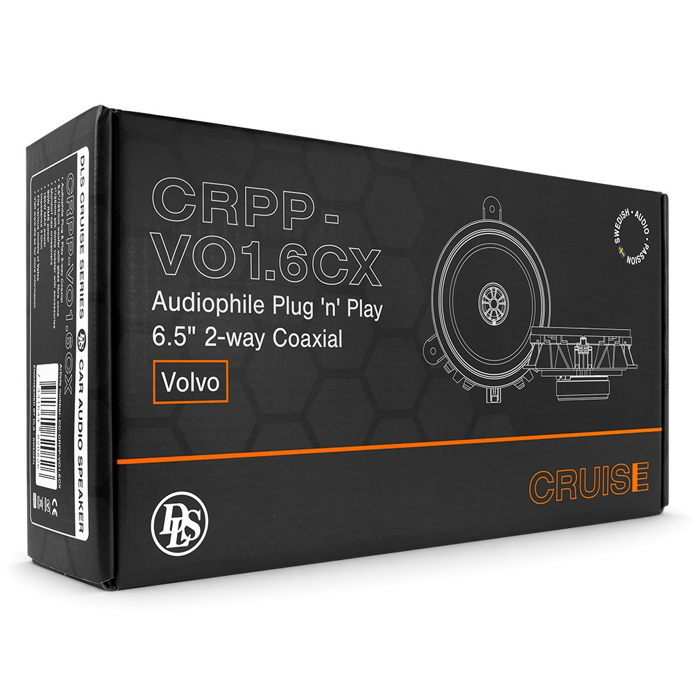 DLS Cruise CRPP-VO1.6CX, dopasowany do modelu głośnik współosiowy do Volvo