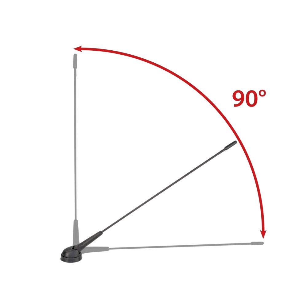 ACV Antena dachowa AM/FM 34,5 cm 0°-90°