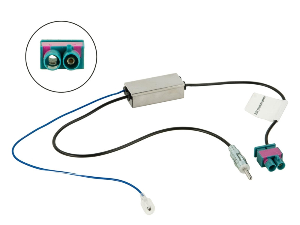 Adapter antenowy Fakra na DIN, 20 cm
