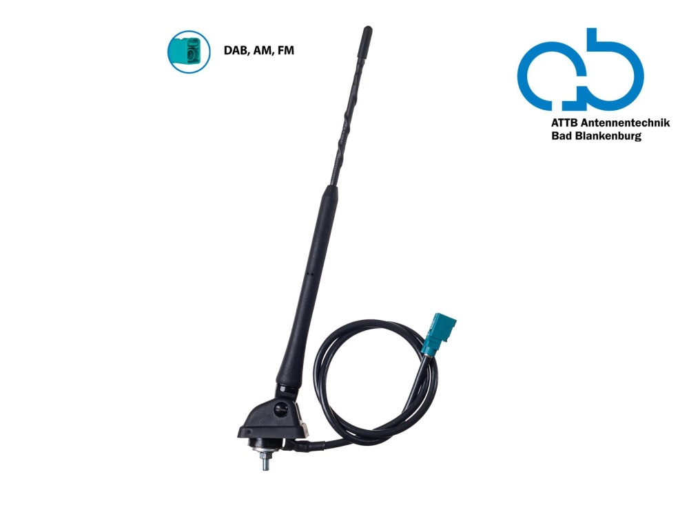 Antena dachowa AM/FM DAB+ pasywna, 10°-115°