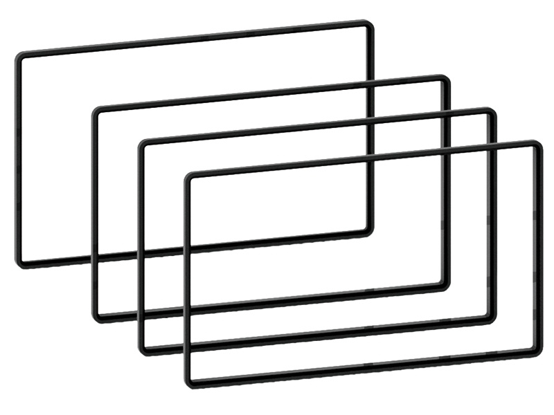 Rama dystansowa 2-DIN 2,5 mm/3 mm