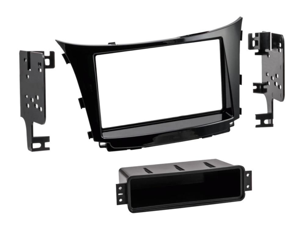 Ramka montażowa 2-DIN z kieszenią na akcesoria, Hyundai Elantra/i30 2012-2017