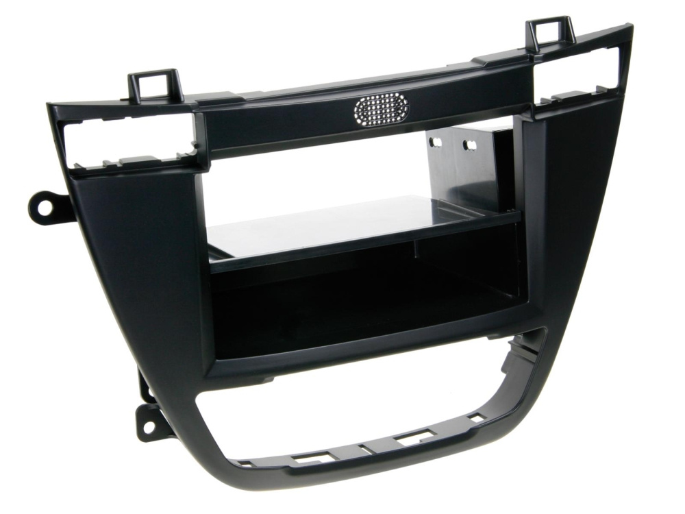 Ramka montażowa 2-DIN z kieszenią, Opel Insignia 2008-2013, czarna