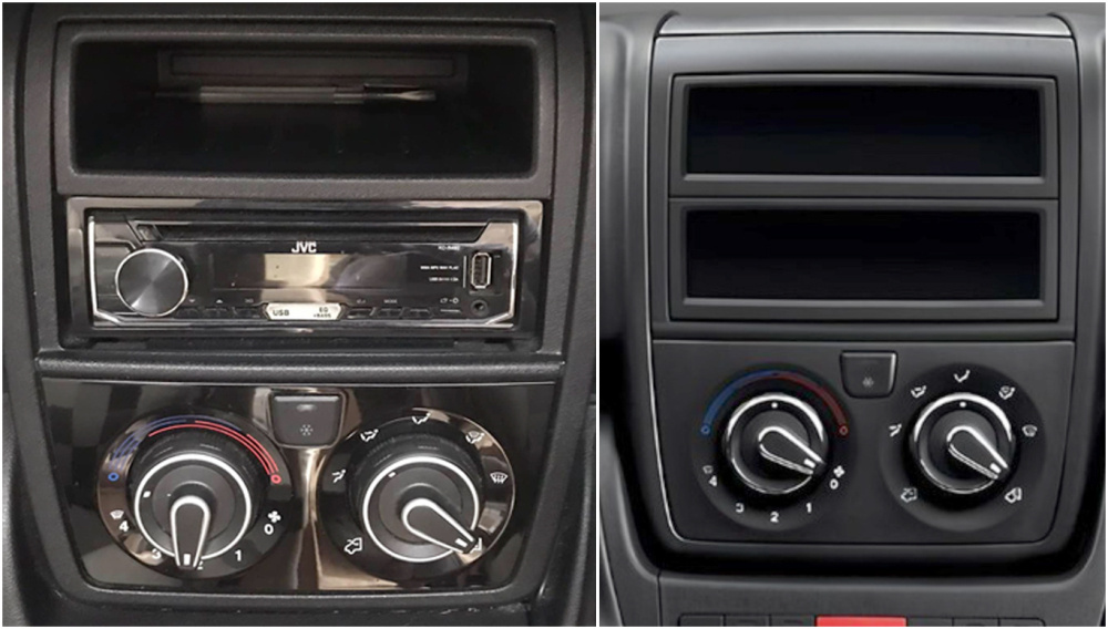 Ramka montażowa 2-DIN Ducato, Citroen, Peugeot