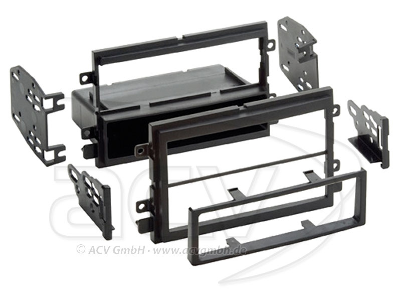Ramka montażowa Ford Mustang, F150 1/2-DIN 2004- czarna