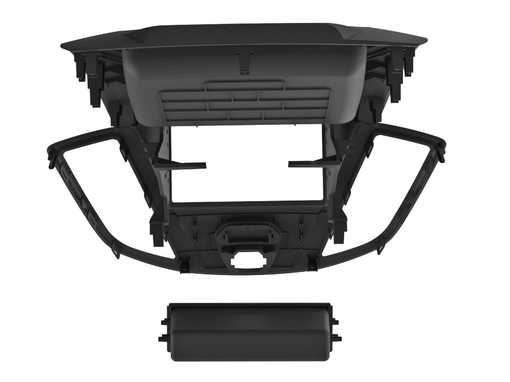 Ramka montażowa 2-DIN z kieszenią Ford Transit V363