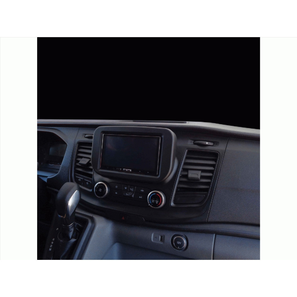 Ramka montażowa 2-DIN Ford Transit, matowa czarna