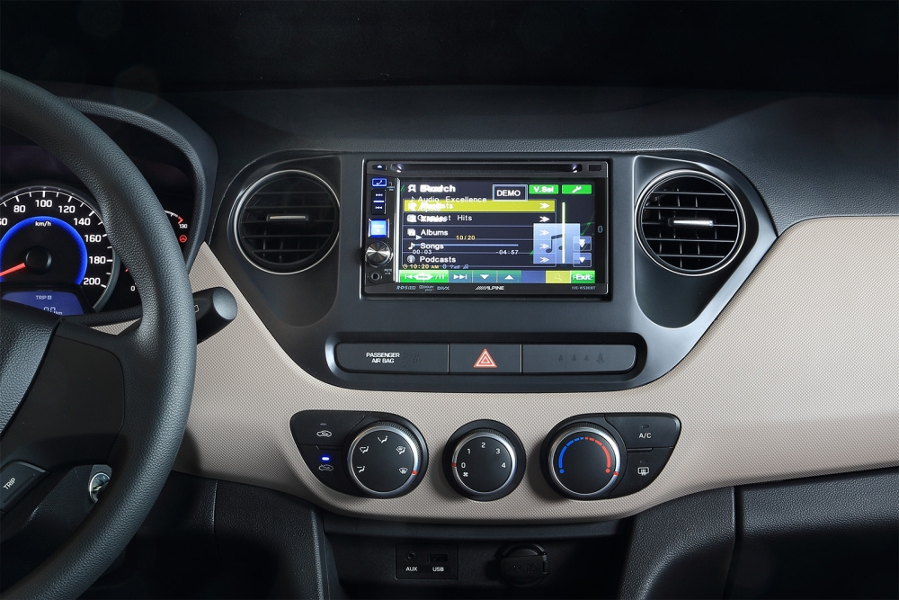 Ramka montażowa 2-DIN Hyundai i10, czarna