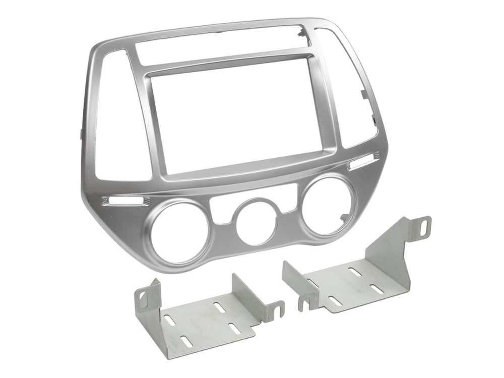 Ramka montażowa 2-DIN Hyundai i20, srebrna