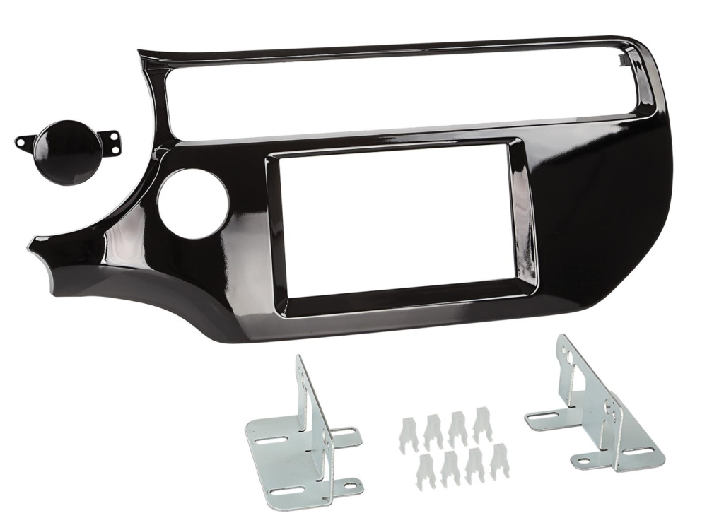 Ramka montażowa 2-DIN Kia Rio, piano black